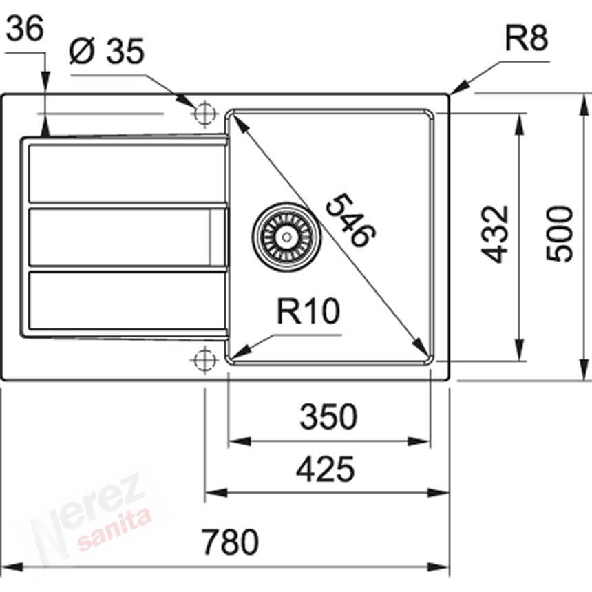 Dřez Franke SIRIUS S2D 611-78 bílý