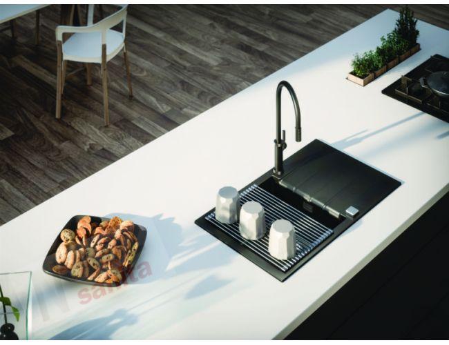 Set dřezu Alveus Cadit20 béžový a baterie Tonia chrom