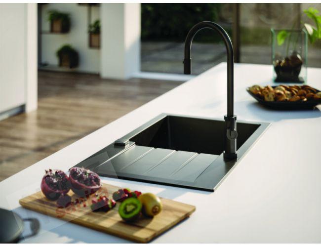 Set dřezu Alveus Rock 30 a baterie Tonia šedý beton