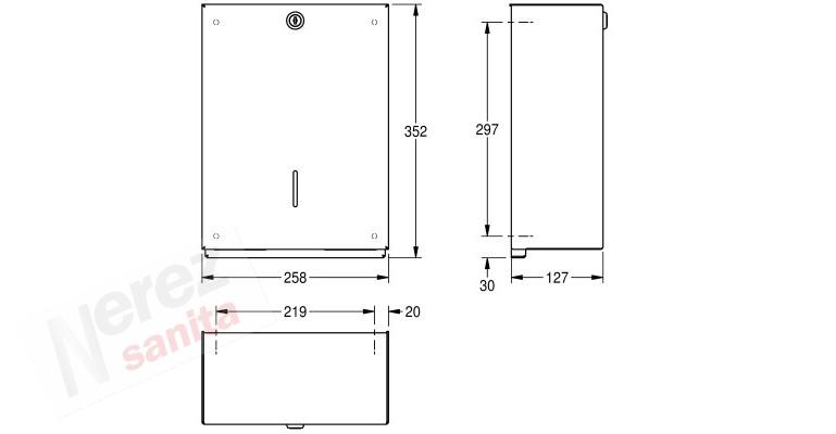 Zásobník na papírové ručníky Franke KWC TD350