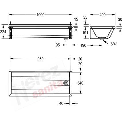 Mycí koryto Franke KWC BX100R