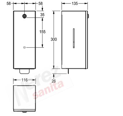 Dávkovač pěnového mýdla Franke KWC RODX616