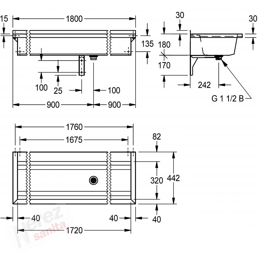 Mycí koryto Franke KWC Planox PL18T