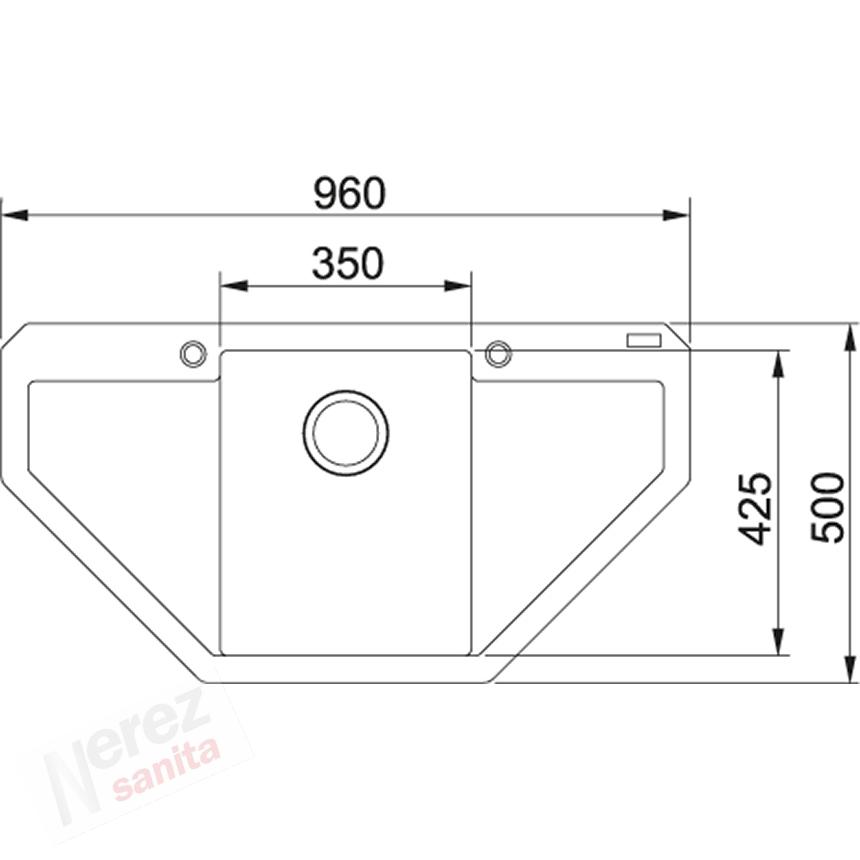 Dřez Franke MRG 612 E bílá led
