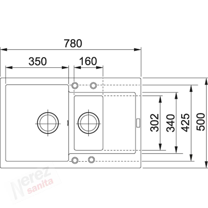 Dřez Franke MRG 651-78 bílá led