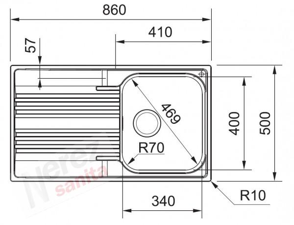 Dřez Franke Smart SRX 611-86