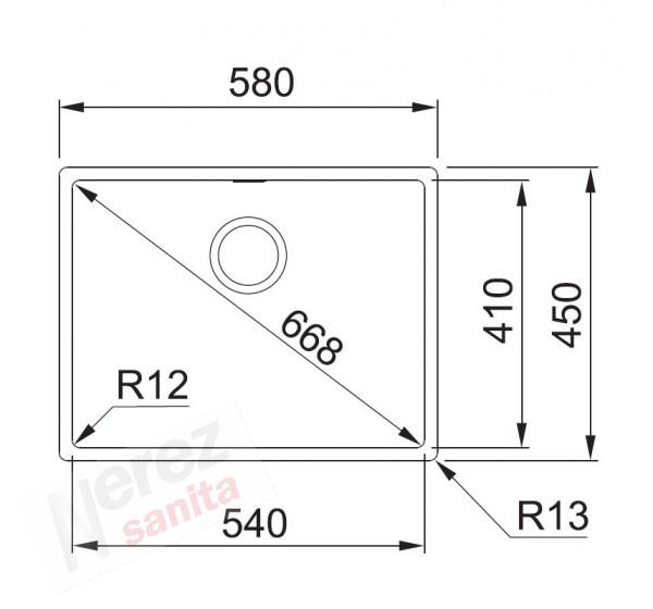 Dřez Franke Box BXX 210/110-54