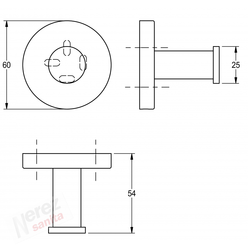 Nerez háček Franke KWC FIRX010HP