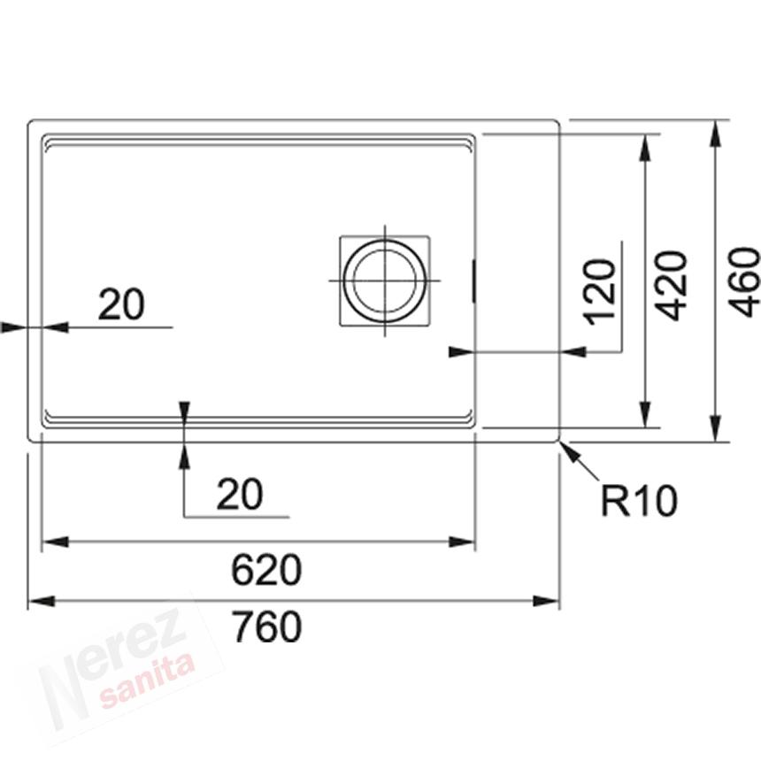 Dřez Franke KNG 110-62 onyx fragranit