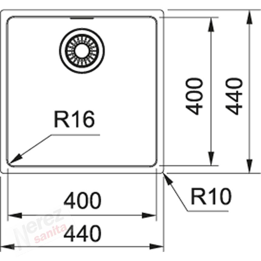 Dřez Franke MRX 110-40 nerez