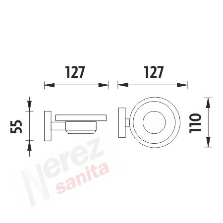 Mýdlenka nerez UNM 13059W-10