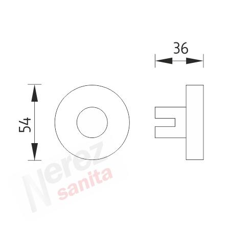 Úchyty police samostatné nerez UNM 13091BS-10