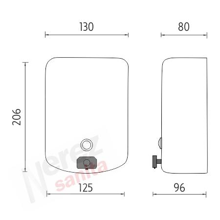 Dávkovač tekutého mýdla nerez HPM 9231-10