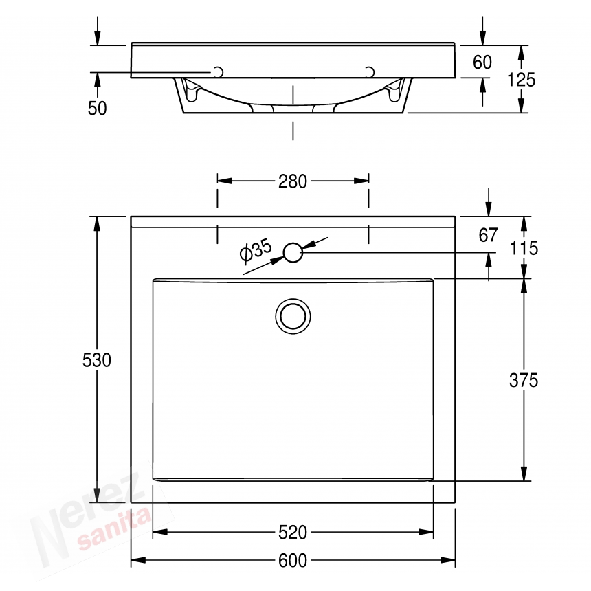 Umyvadlo Franke KWC ANMW411 QUADRO