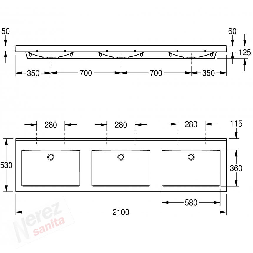 Umyvadlo Franke KWC ANMW430 QUADRO