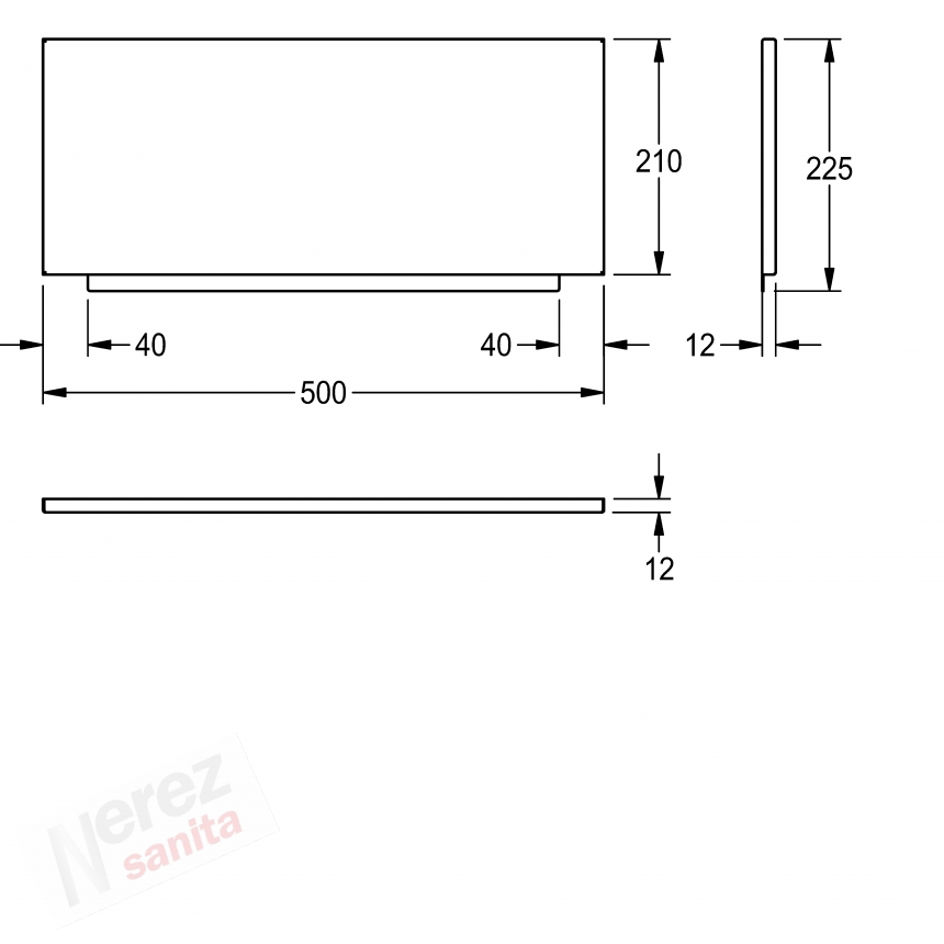 Zadní stěna Franke KWC BS304  k výlevce Franke BS303