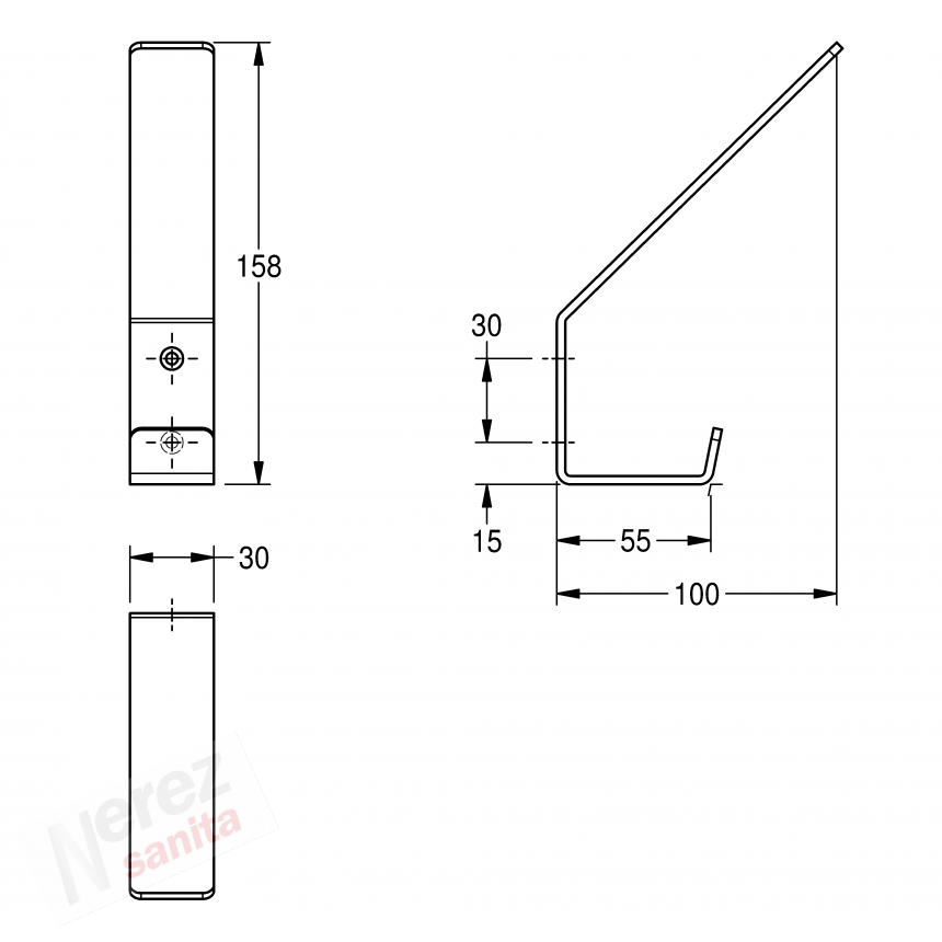 Nerez věšák na klobouk a kabát Franke KWC  CHRX690