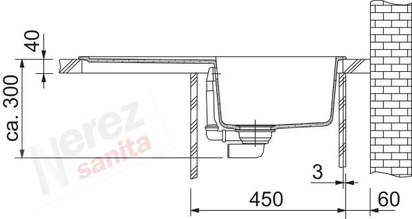 Dřez Franke Orion OID 611-78 černá