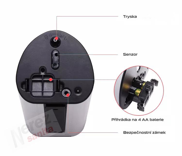 Automatický dávkovač tekutého mýdla Donner DROP stříbrný