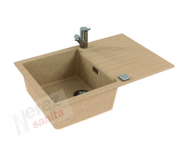 Set dřezu Alveus Cadit20 a baterie Tonia béžová