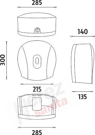 Držák na toaletní papír HP 9555J-04