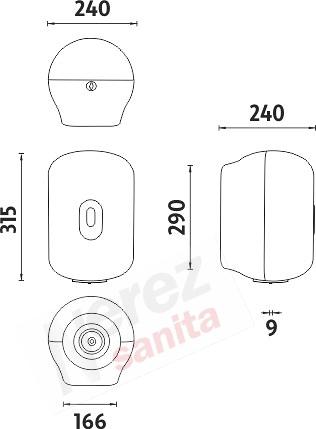 Zásobník papír ručníků HP 9571-04